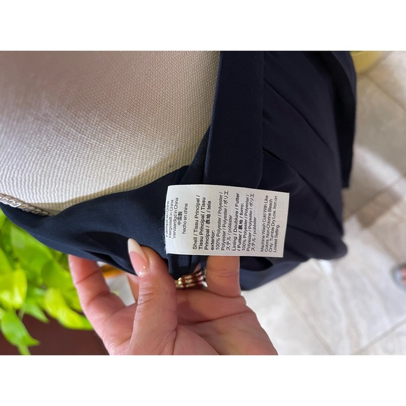 J Crew 2/4 wide pleated navy  midi skirt - Picture 5 of 7